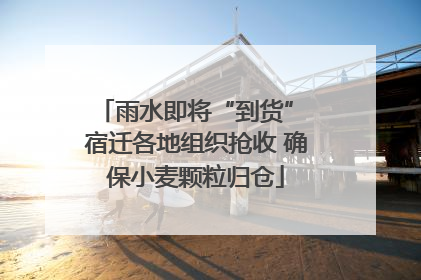 雨水即将“到货” 宿迁各地组织抢收 确保小麦颗粒归仓